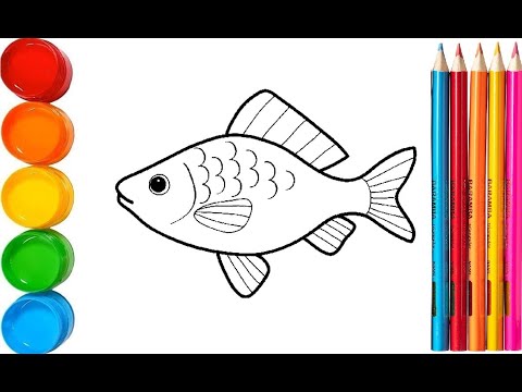 bolalar-uchun-baliq-rasmlari-easy-fish-drawing-and-coloring-for-kids