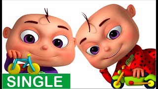 zool babies making toy vehicles singles five little babies nursery rhymes kids songs