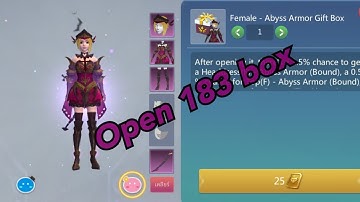 Utopia Origin : Open 183 Female - Abyss Armor Gift box