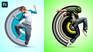 Circular Polarise and Pixel Stretching Effect in Photoshop | Detailed Tutorial   | for Beginners screenshot 3