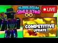 🔴 GETTING TOP 50 IN NEW COMPETITIVE TEAM UPDATE in BUBBLE GUM SIMULATOR INFINITY!!