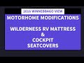 2016 Winnebago View - MOTORHOME MODIFICATIONS - WILDERNESS RV MATTRESS & SEATCOVERS