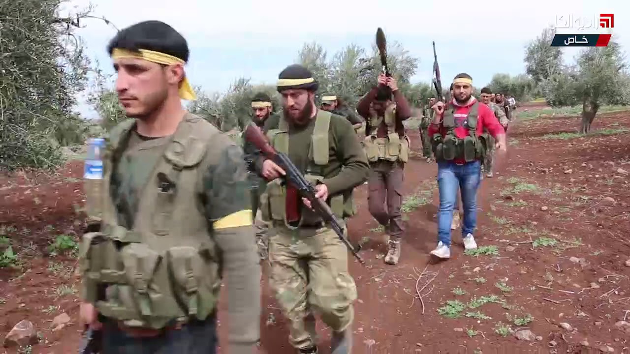 انتشار الجيش الحر في قرى الخالدية وجلبل بمحيط مدينة عفرين شمالي حلب ضمن عملية غصن الزيتون