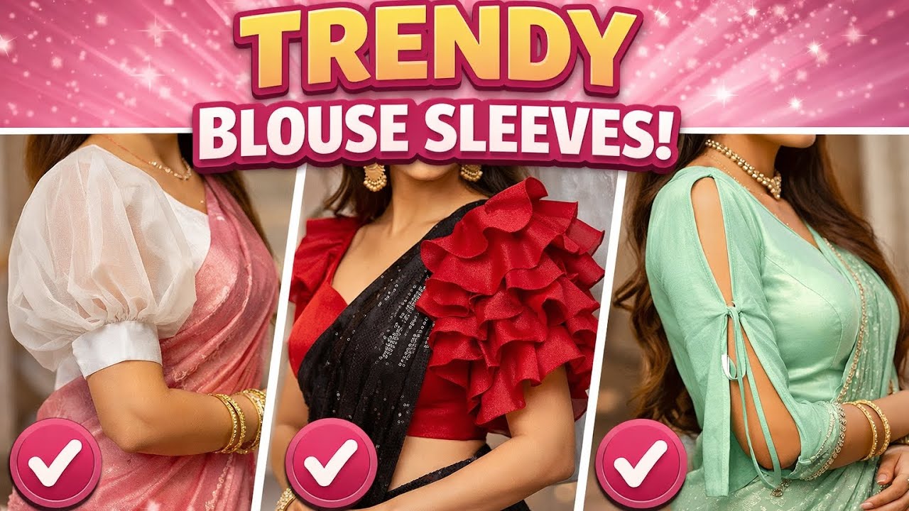 🎉50+Trendy 🫡Blouse sleeves designs 2026 latest beautiful sleeves ke design खूबसूरत बाजू डिजाइन bahi 