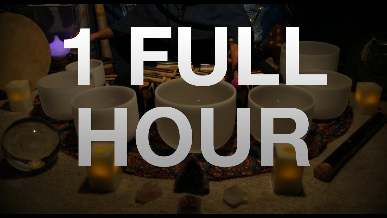 432Hz - 1 Hour Crystal Singing Bowl Sound Bath (No Talking ...