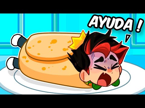 COMÍ EL BURRITO MAS GRANDE en Roblox! 😱🌯