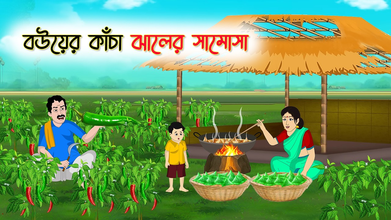 বউয়ের কাঁচা ঝালের সামোসা | Bangla Golpo | Thakurmar Jhuli | Bangla Cartoon