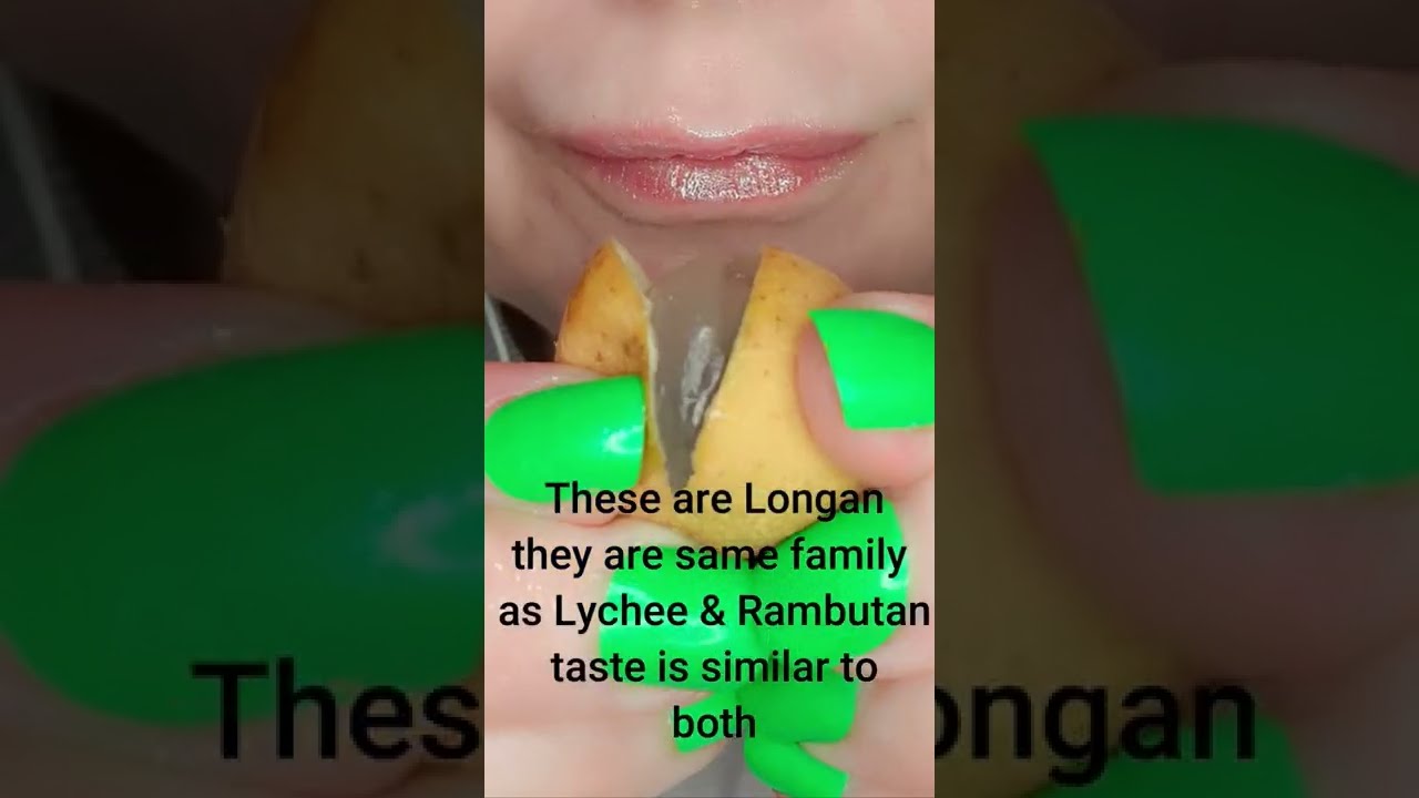 ASMR Longan Fruit Satisfying Eating Sounds 