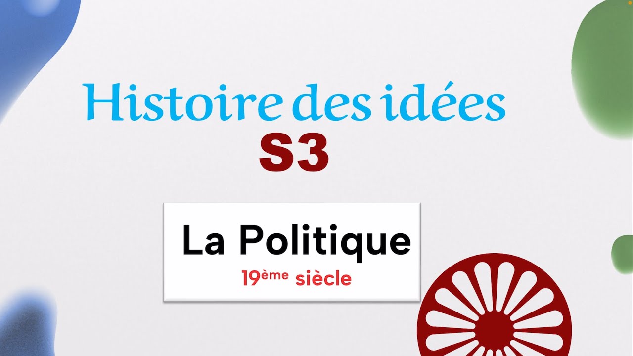 Histoire des idées S3 la politique