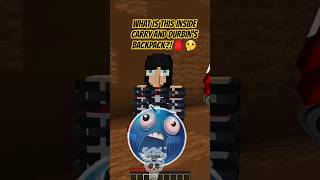 ​WHAT IS THIS INSIDE CARRY AND DURBIN'S BACKPACK?! 🎒🤔#minecraft#shorts