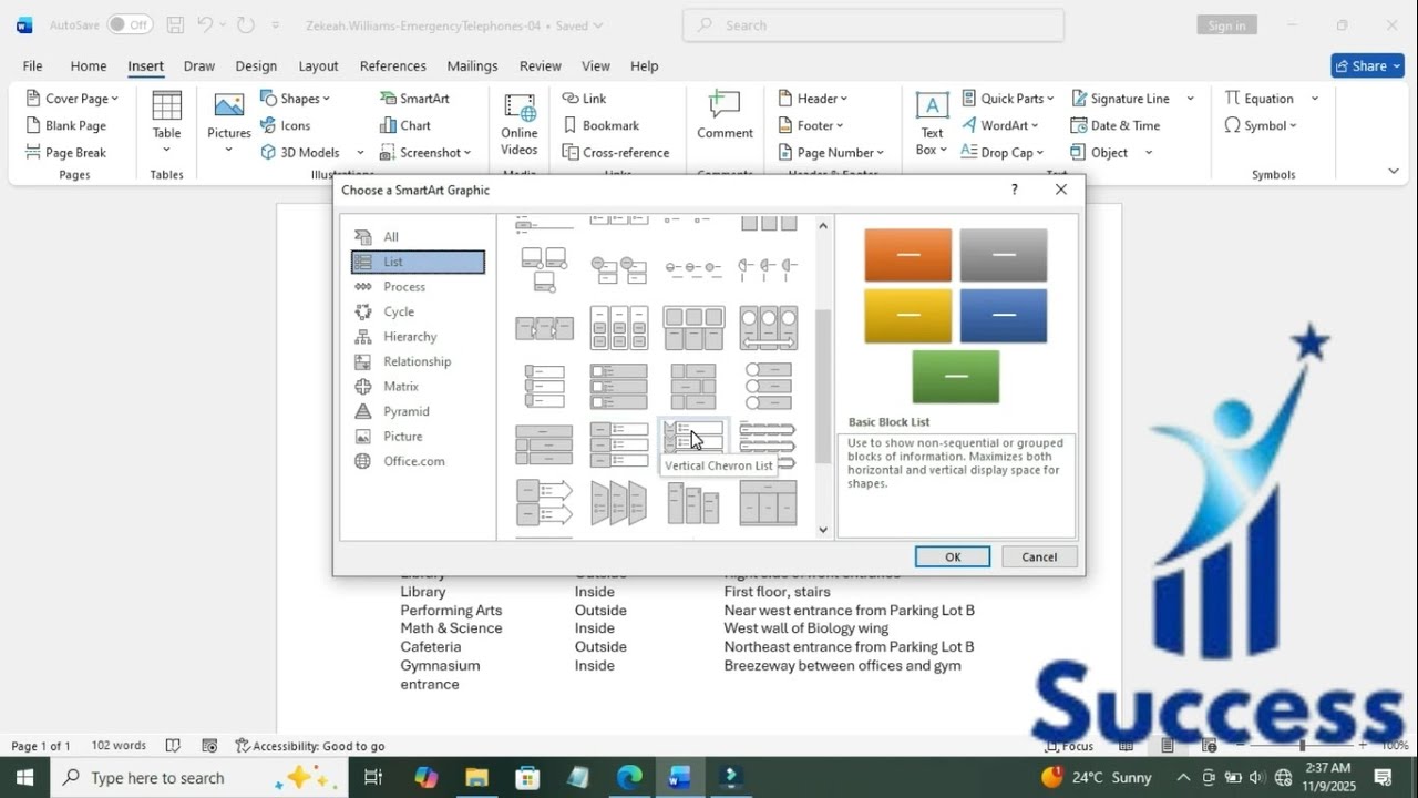 Simnet Word Example Word 2021 In Practice Ch 4 Independent Project 4-5 | Help SIMnet Word ...