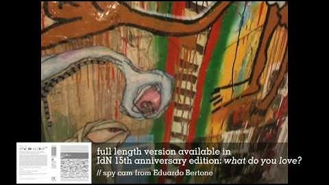 Behind the scenes with Eduardo Bertone for IdN 15th Anniversary Edition