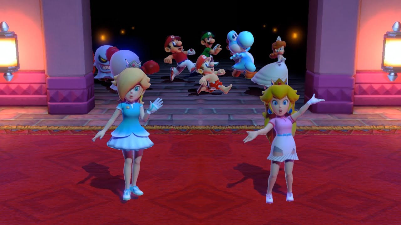 ロゼッタvsピーチvsルイージvsマリオ【スーパー マリオパーティ】