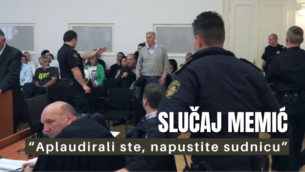 Slučaj Dženan Memić: Izbacivanje dijela publike na suđenju zbog aplauza na pitanje sudije