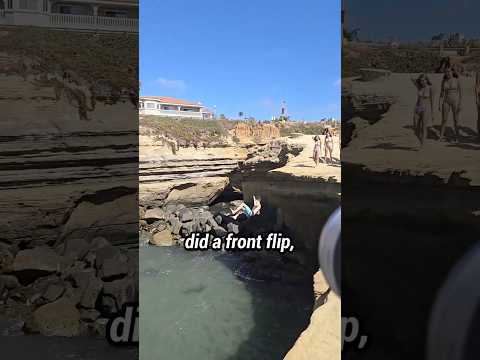 This one hurt… #cliffjump #gonewrong