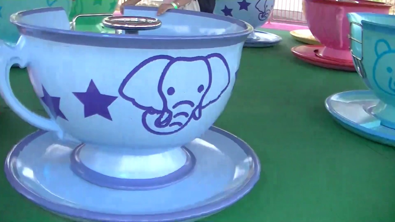 姫セン 遊園地の定番 コーヒーカップ ティーカップ 乗ってきました 子供向けアトラクションです Youtube