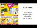 Giant Tiger weekly flyer / circulaire May 06 - May 12