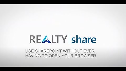 Use SharePoint Without Having to Open Your Browser