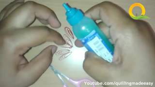 YouSUVE com   Art  Craft How to make Beautiful Quilling Red Flower Quilling  Paper Art Quilling1