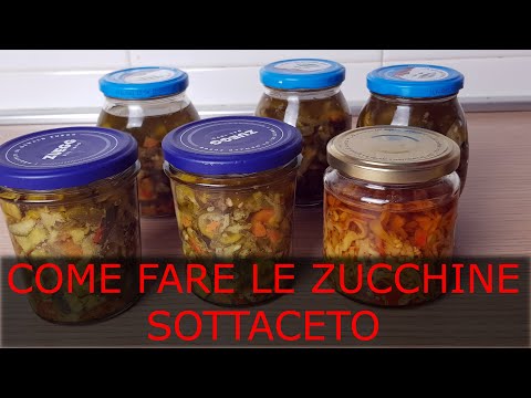 Video: Come Fare Delle Deliziose Zucchine Sott'aceto