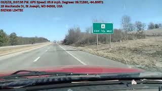 03/06/23 going to Menards on Commonwealth Drive in St Joseph Missouri 64503