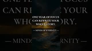 One focused year can rewrite your story. #stoic #mensmindset #discipline #selfmastery #growth
