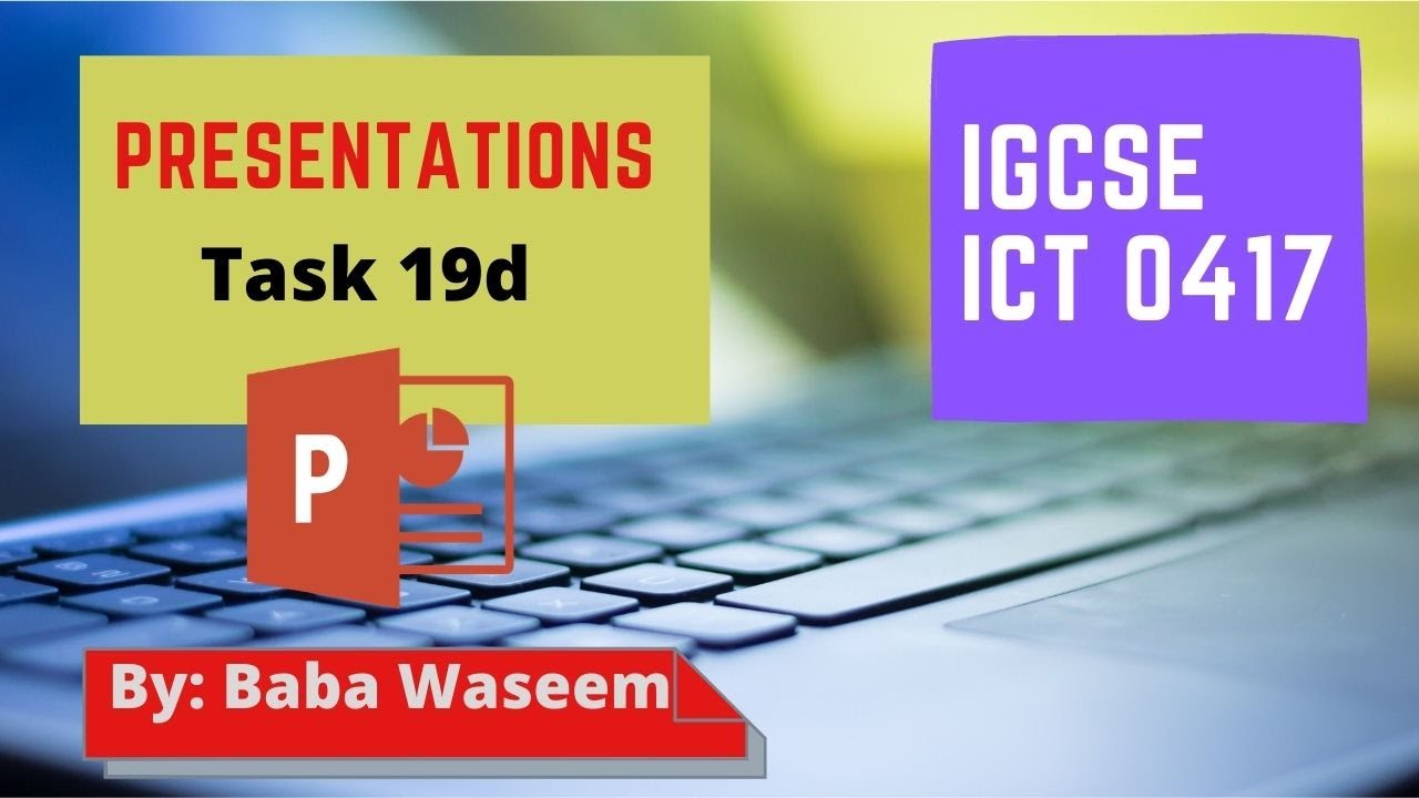 create a presentation of at least 8 slides about ict