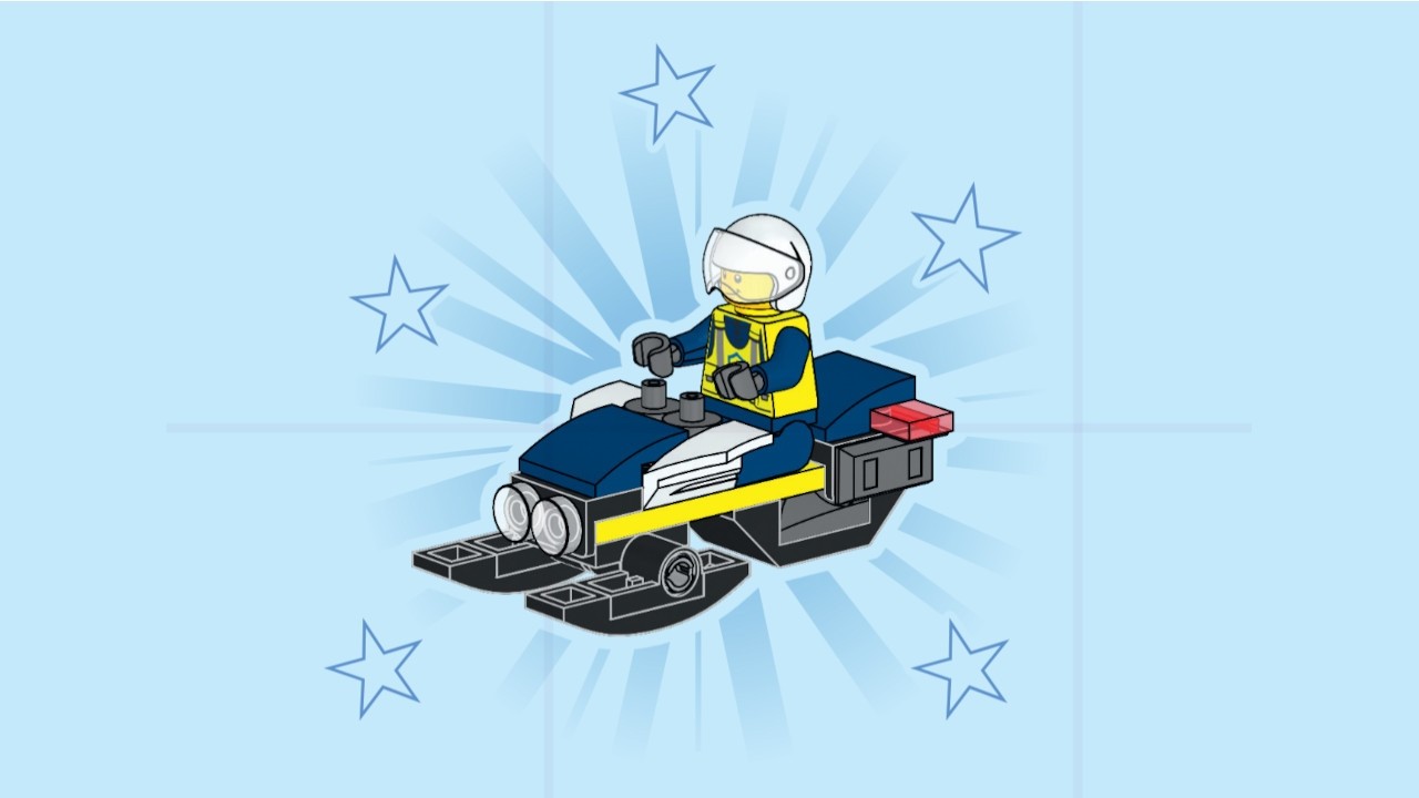 LEGO 951308 Instructions | City | Police Officer with Snowmobile | Police | Magazine Gift
