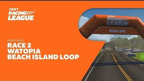 Zwift Racing League Season 3 // Race 2 - Beach Island Loop - Points  WTRL - EMEA E1 DIVISION 1 (A),
