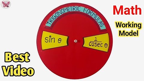 Math Project | Trigonometry Formula Wheel Model | Easy School Working Model