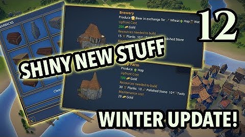 Foundation Early Access - Fluvial Map - Ep 12: Winter Update & Building a Keep!