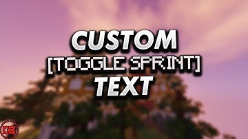 Custom Cheatbreaker ToggleSprint Text! (Change the "Sprinting [Toggled]" text)