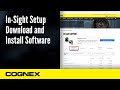 Insight setup install software  cognex support