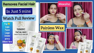 Meesho: Painless Turmeric Facial Wax Powder/Turmeric Facial wax/How to Remove Facial Hair screenshot 2