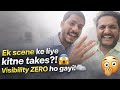 Ek scene Ke Liye Kitne Takes?😱 Visibility ZERO Ho Gayi!🌫️ #family #vlog 