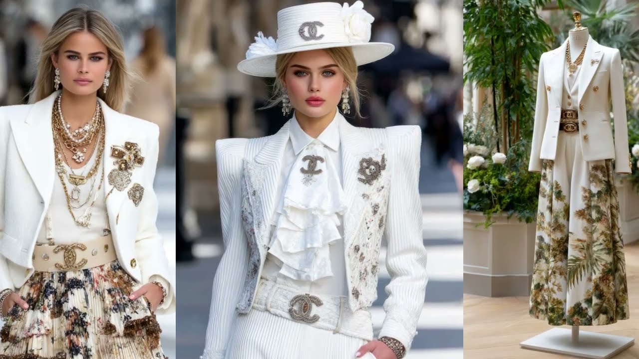 Показ мод CHANEL весна/лето 2026 | Оттенки слоновой кости и основные моменты парижского подиума