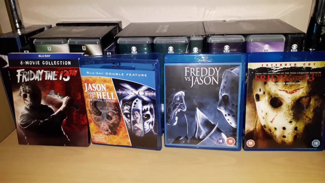 Friday the 13th, jason goes to hell, the final friday, jason x, Blu ray...