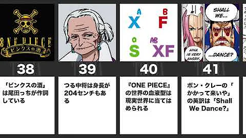 性の雑学 One Pieceキャラバストランキング アニメ比較 性に関する雑学 Mp3