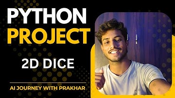 🎲 2D Dice Roll Simulator in Python 🔥 | Beginner Friendly Project | Python Mini Project