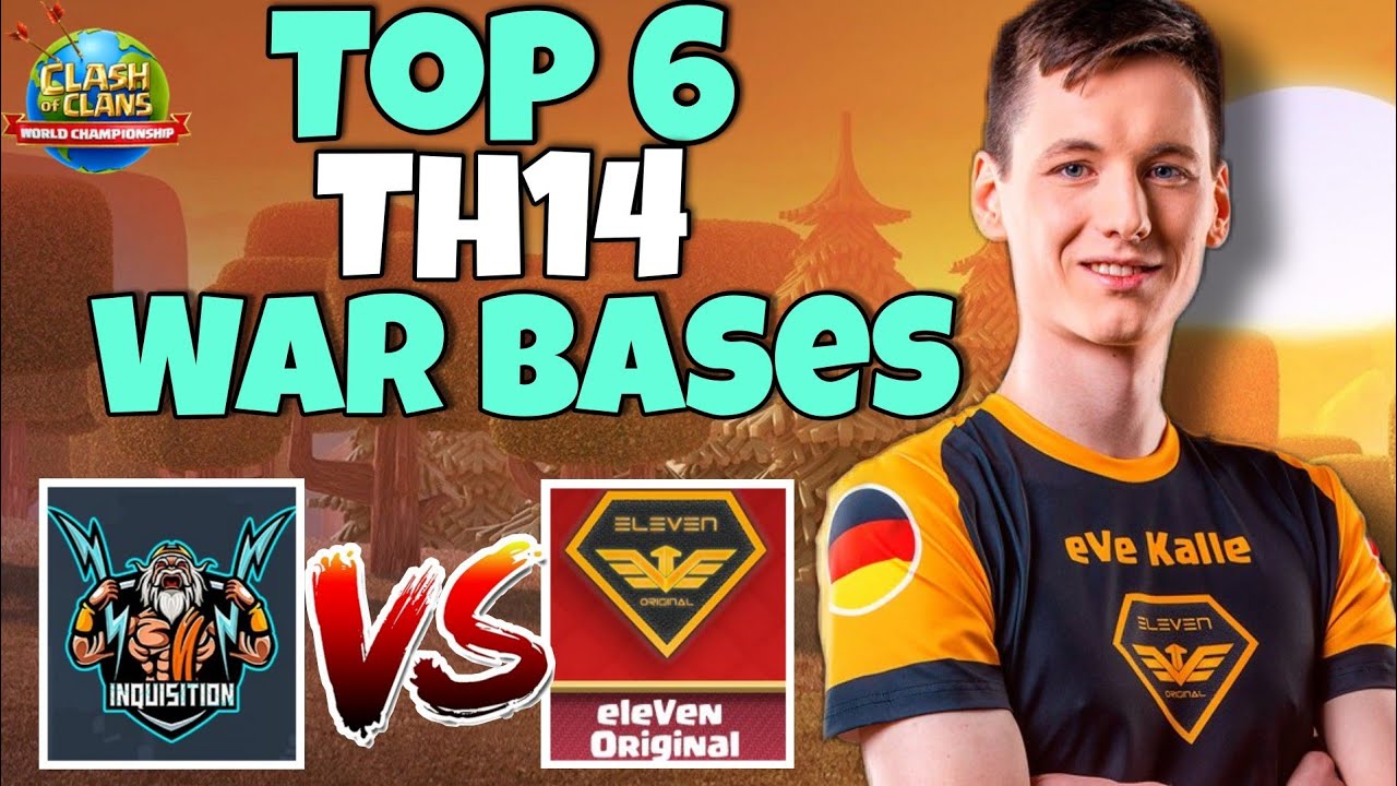 *New * Top 6 Th14 War Base With Link | Eleven Original vs Inquisition Bases | Clash Of Clans