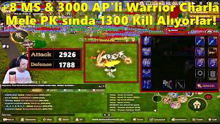 Eny 8 Ms & 3000 Apli Warrior Charla Mele Pksında 1300 Kill Alıyorlar Nowa Online