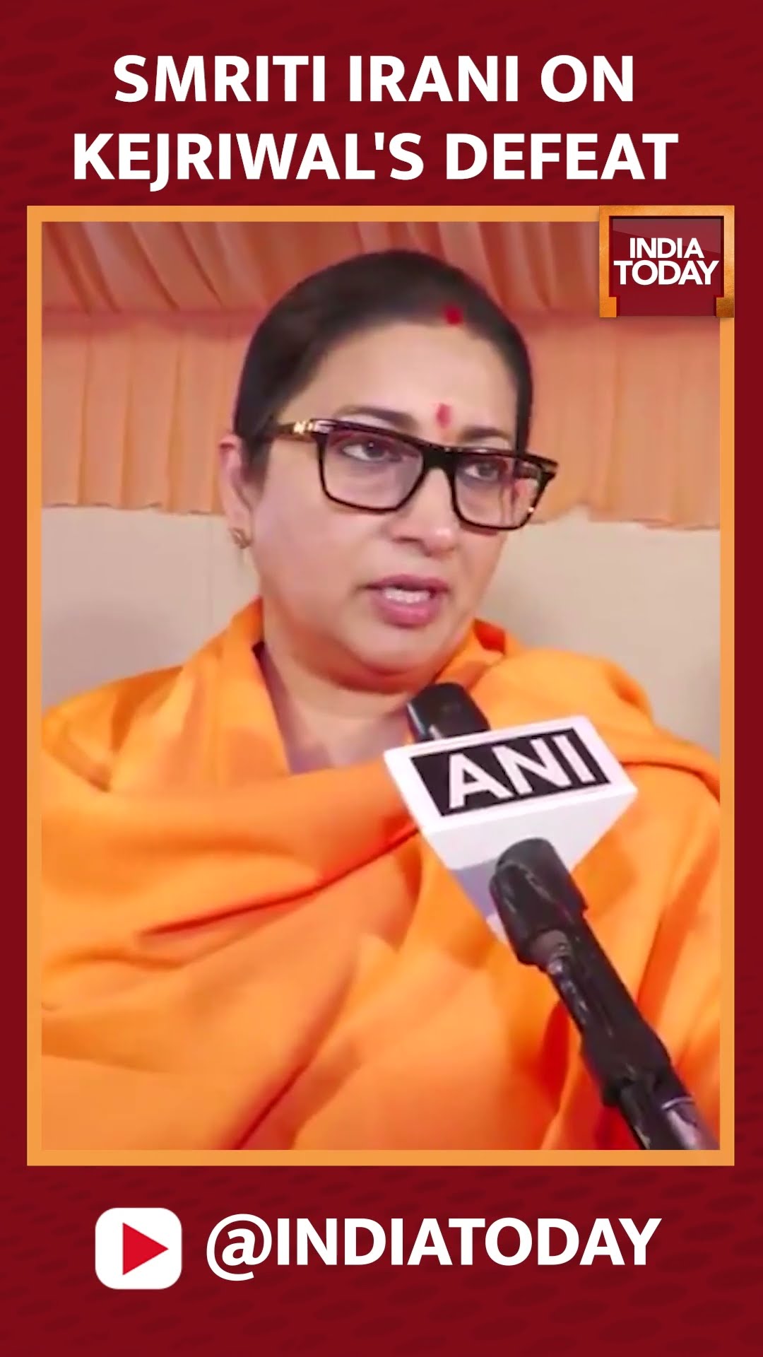 BJP Leader Smriti Irani Hails BJP's Victory In Delhi Assembly Elections | #shorts #delhiresults