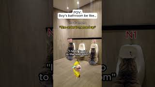 Famous CAT MEMES 🐱Boy's bathroom be like... #shorts #catmemes #relatable Profile