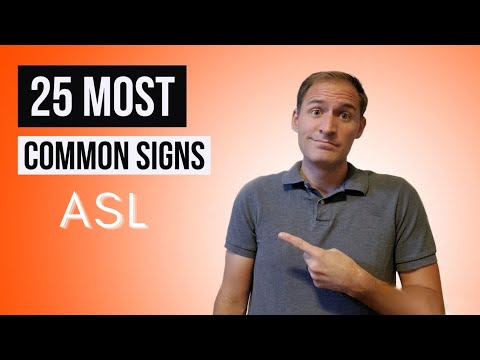 the 25 most COMMON SIGNS in American Sign Language | 100 Basic Signs (Part 4) | ASL BASICS