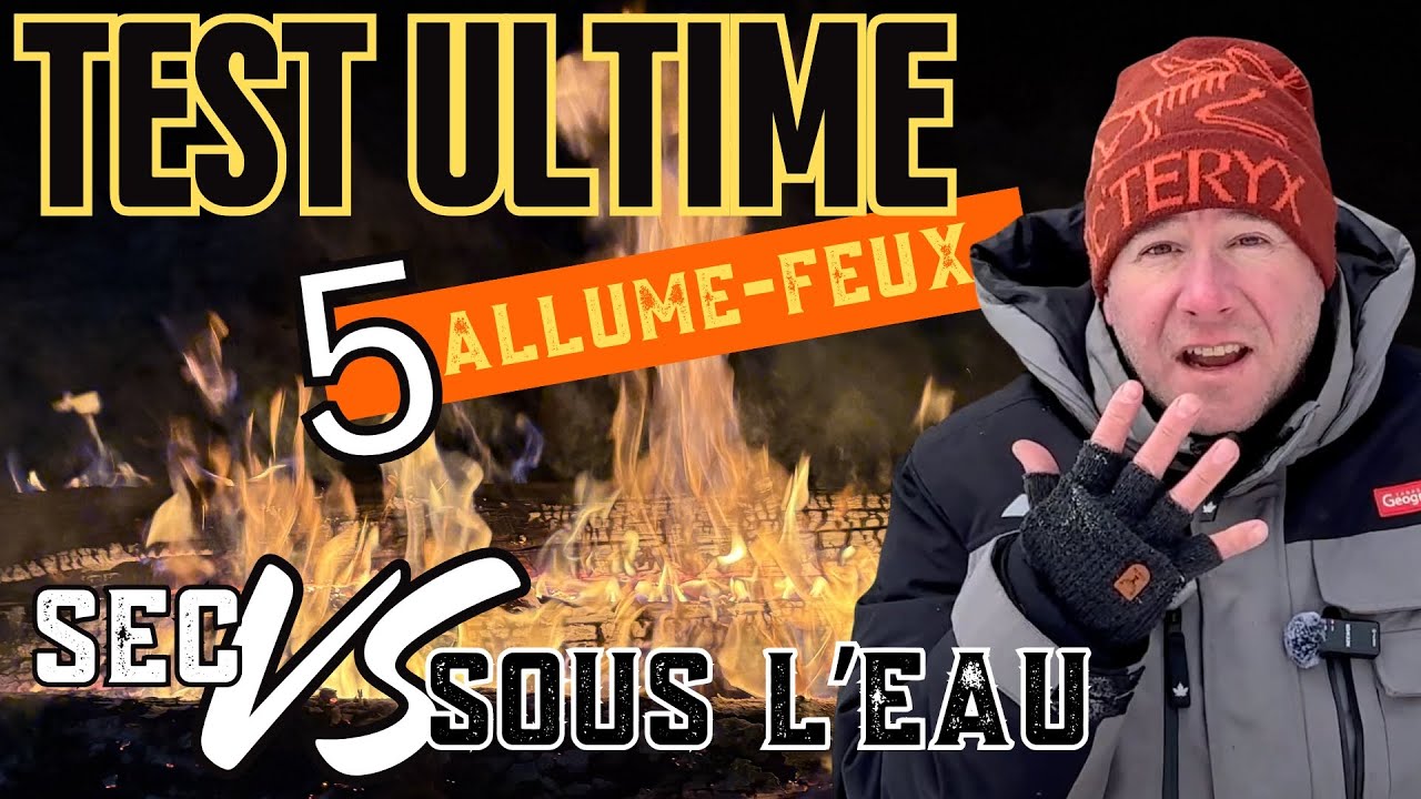 🔥TEST ULTIME DE 5 ALLUME-FEUX : À SEC ET SOUS L’EAU AVEC UN FIRESTEEL💥