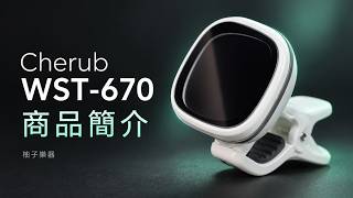 Cherub WST-670 調音器｜機身・背夾與充電線實拍｜編號5000230-1｜柚子樂器