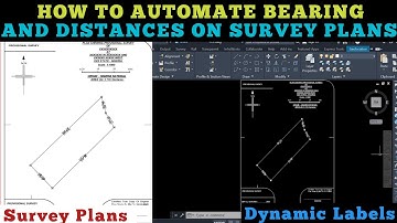 How to AUTOMATE BEARING AND DISTANCES on Survey Plans (2) || Auto-Label in CAD