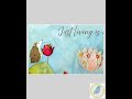 Hedgehog Tulip Greeting Card: Whimsical Sunshine Art - 5x7
