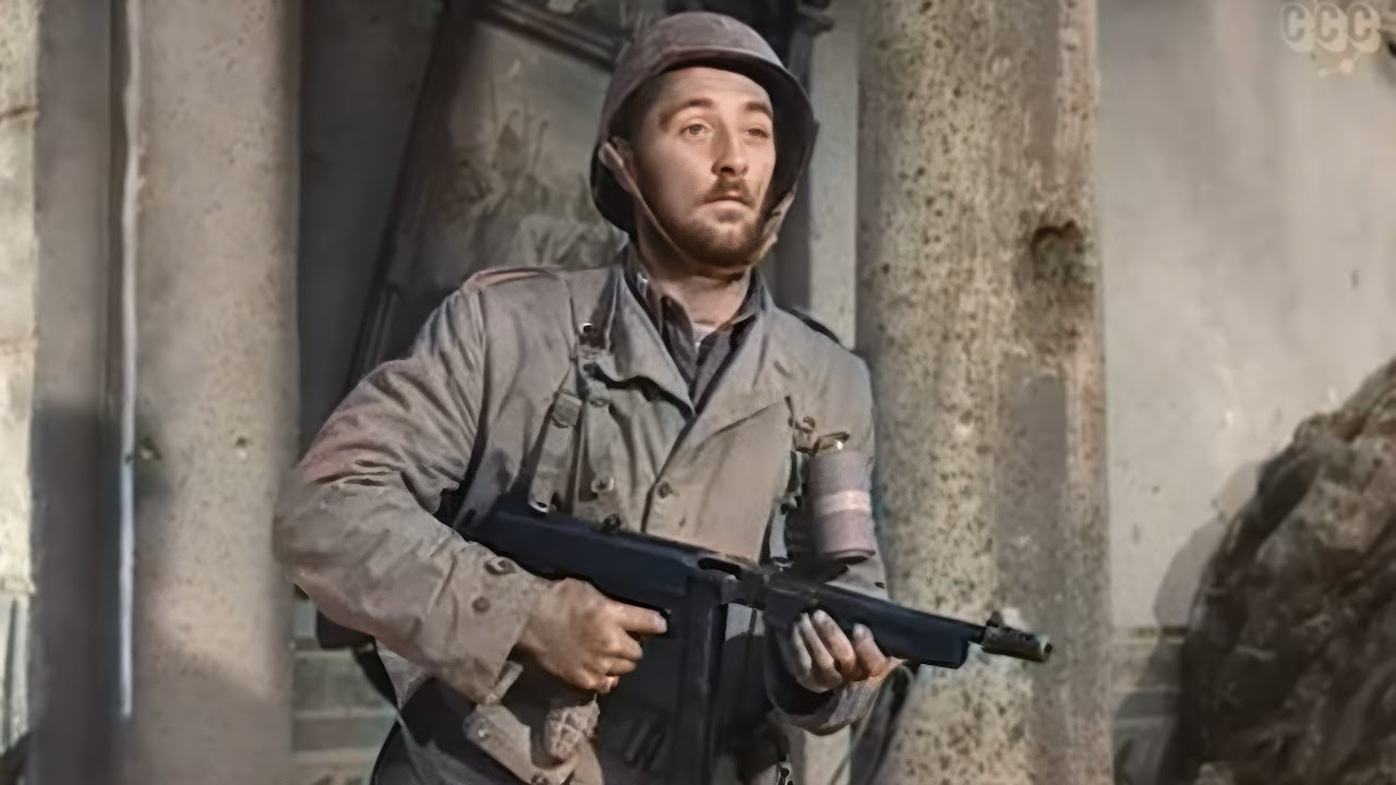 Action Guerre  Les forats de la gloire 1945  Robert Mitchum  Film coloris  VOSTFR