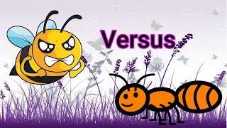 Bee vs. Ant Battle One on One || Soft Piano Music screenshot 4